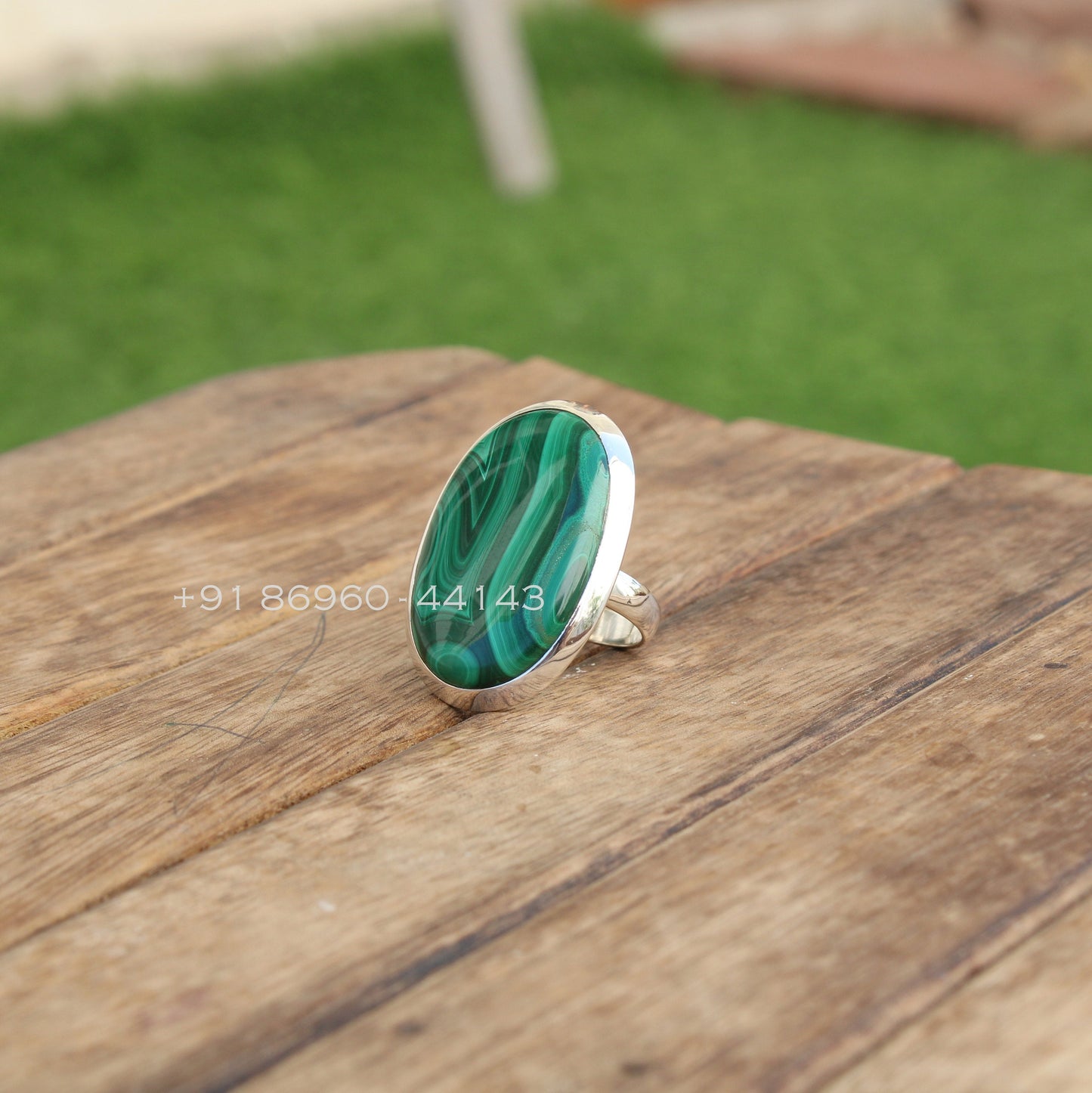 Malachite Statement Ring