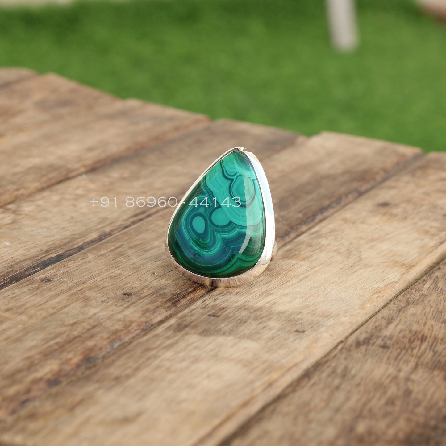 Malachite Statement Ring