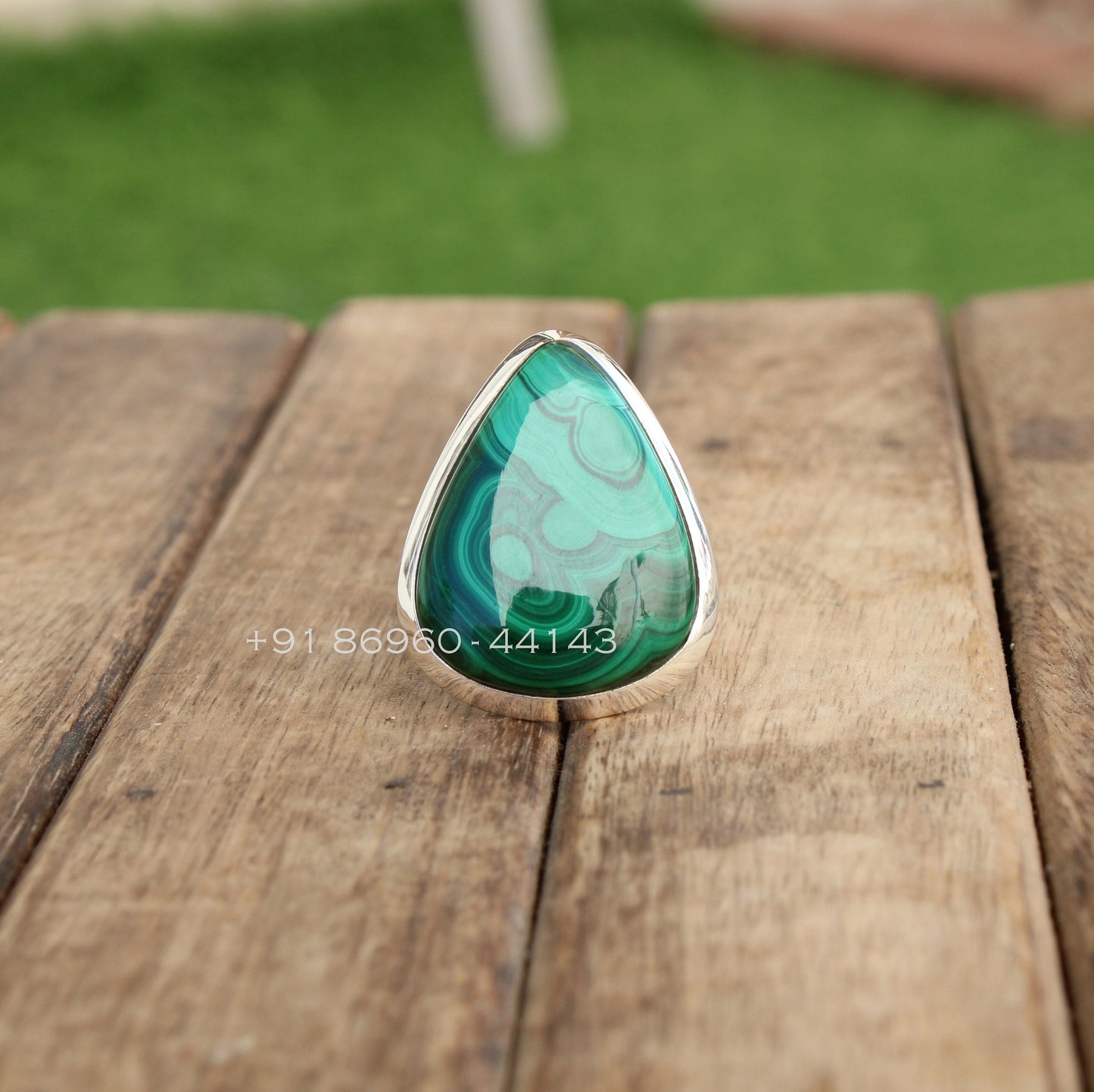 Malachite Statement Ring
