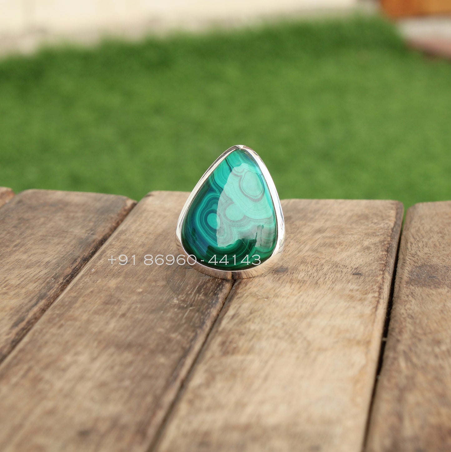 Malachite Statement Ring