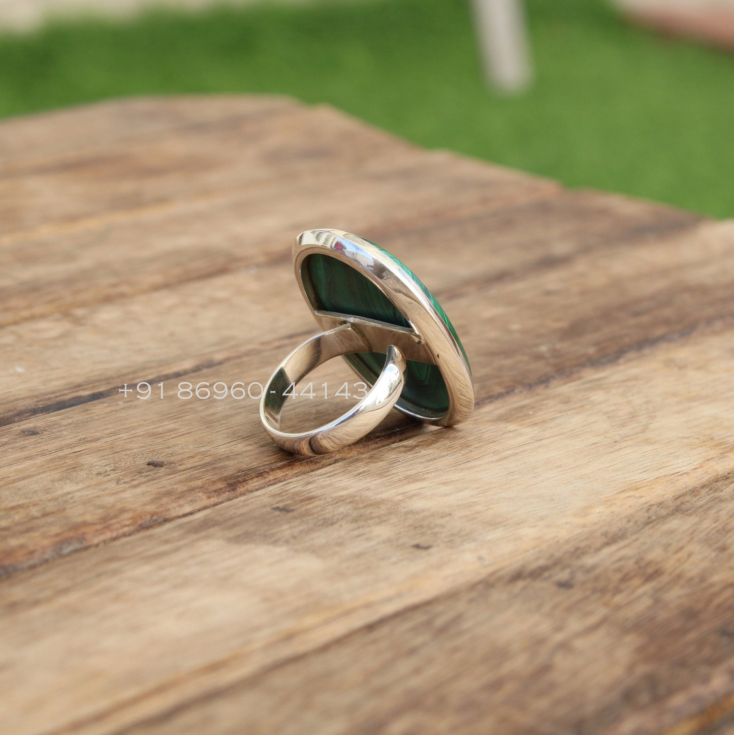 Malachite Statement Ring