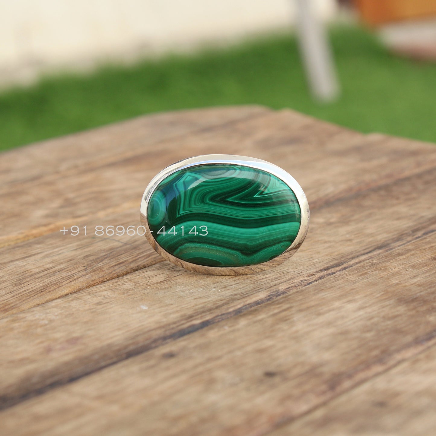 Malachite Statement Ring