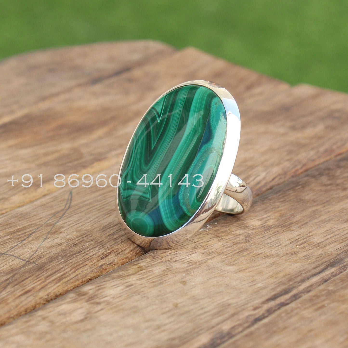 Malachite Statement Ring