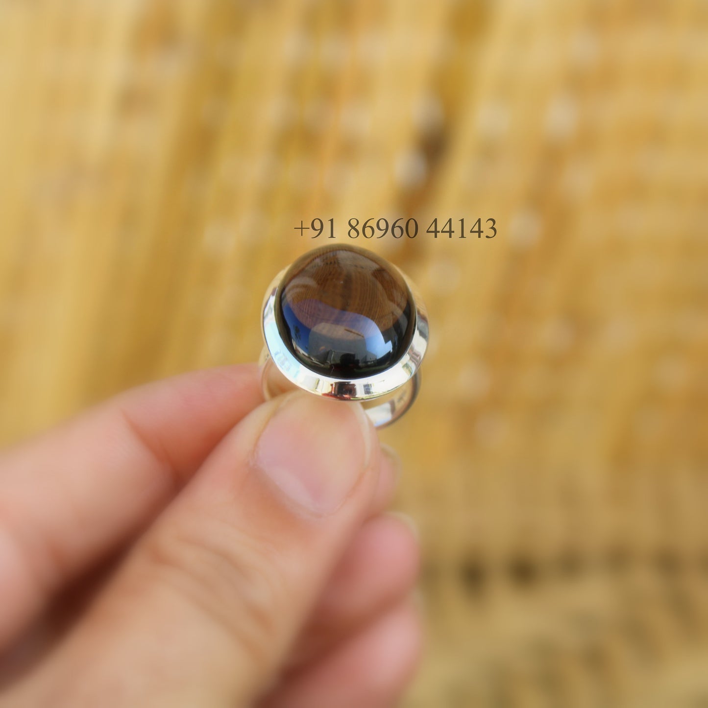 Smoky Quartz Unisex Ring