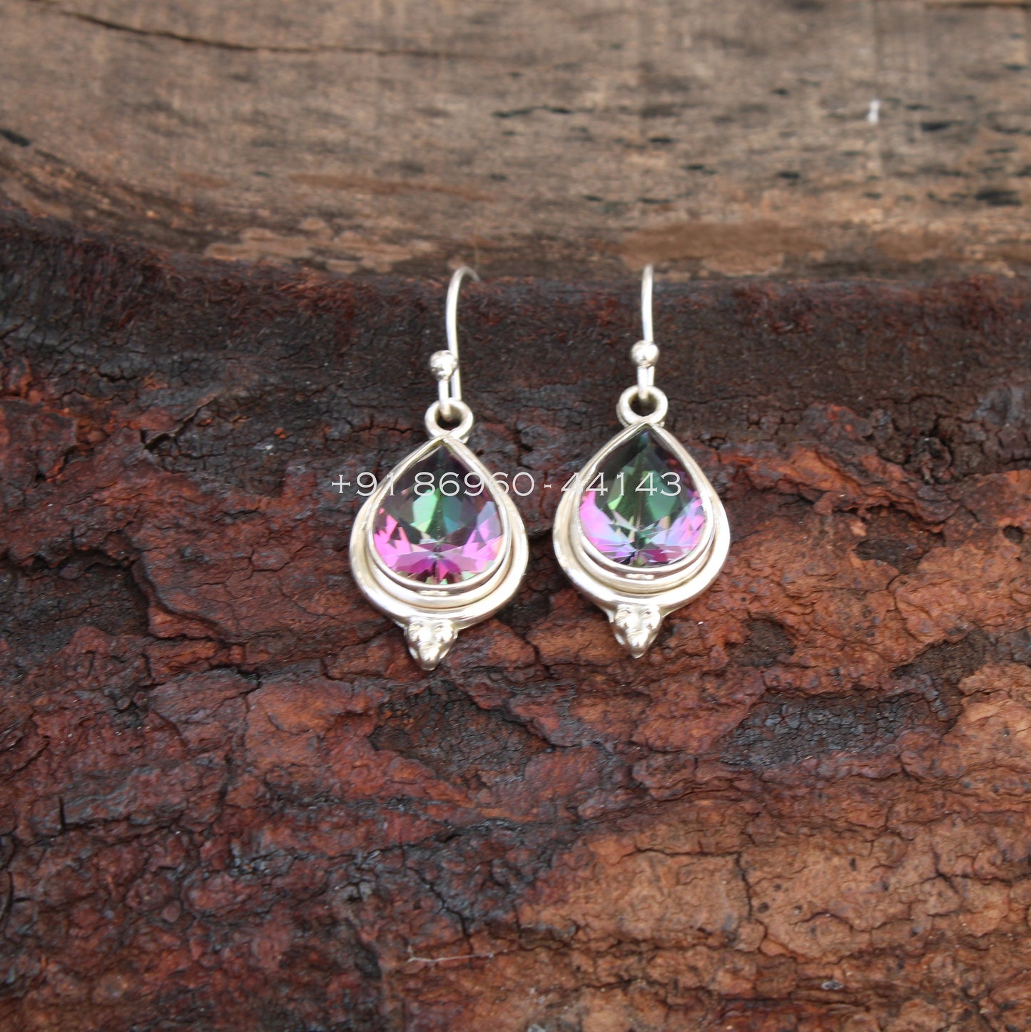 Mystic Topaz Teardrop Earrings