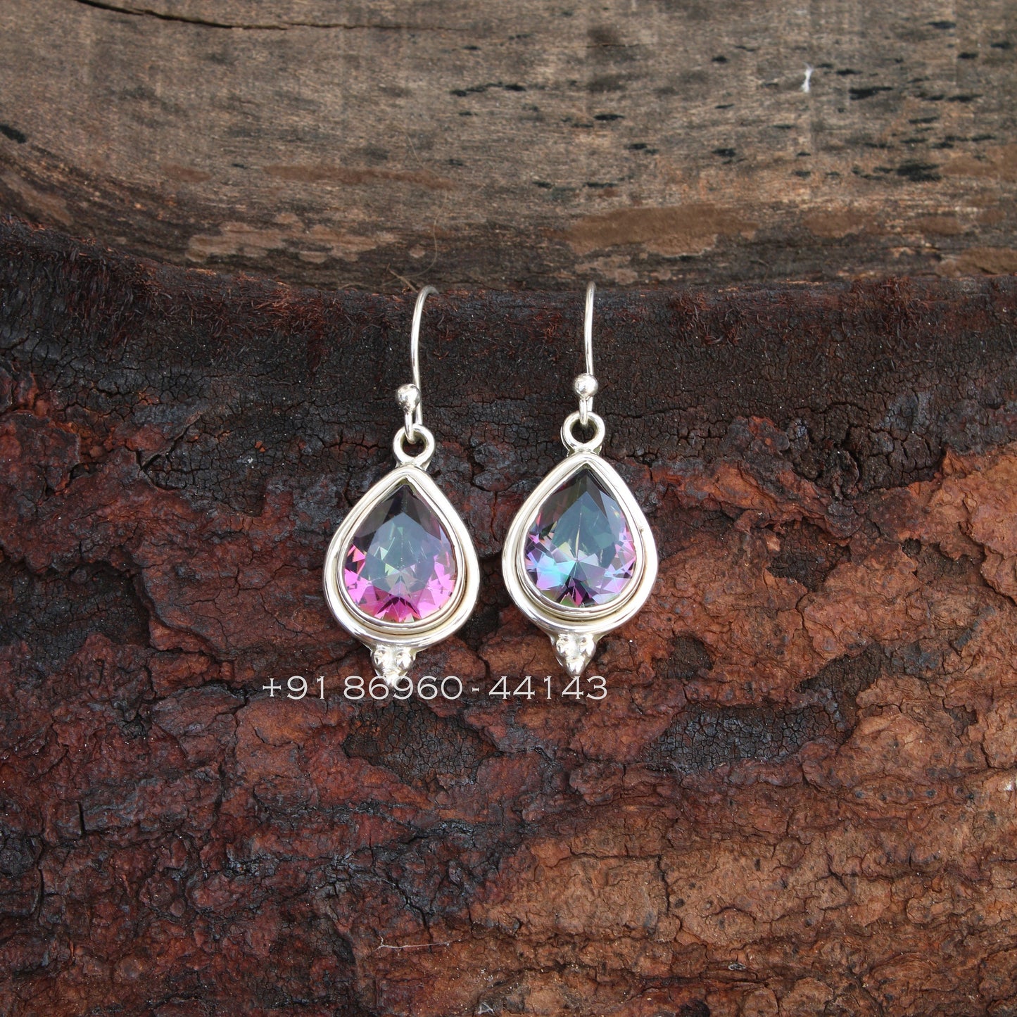 Mystic Topaz Teardrop Earrings