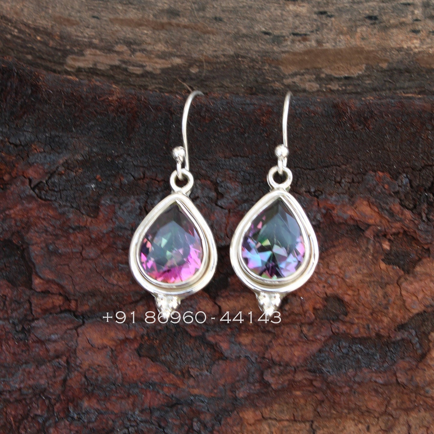 Mystic Topaz Teardrop Earrings