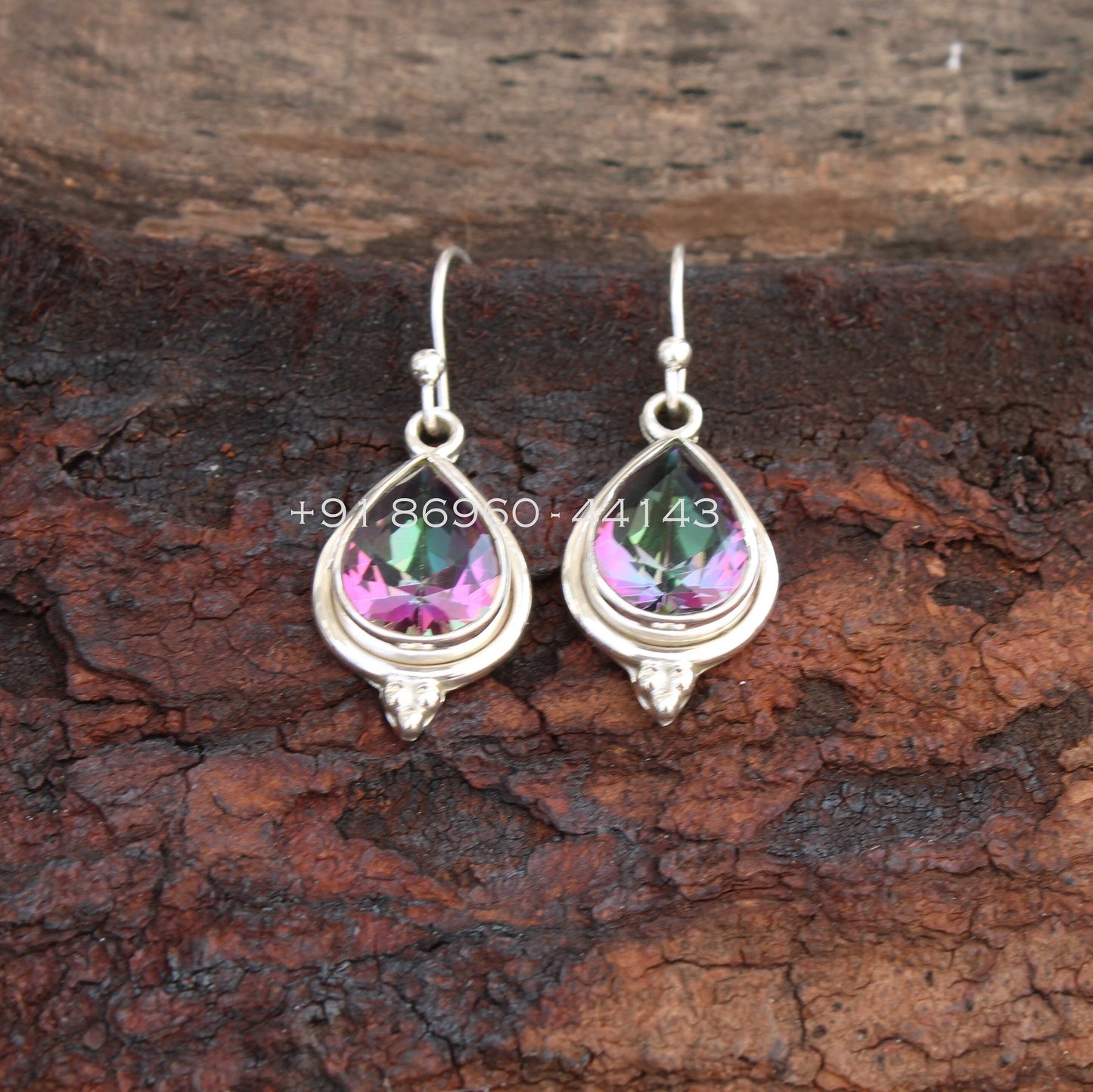 Mystic Topaz Teardrop Earrings