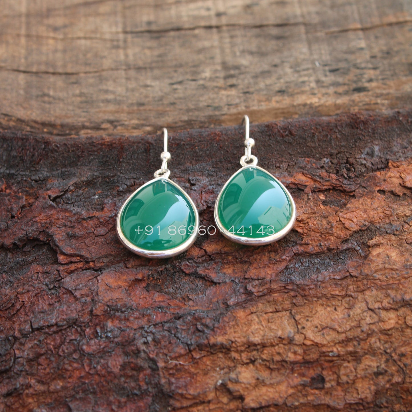 Green Onyx Earrings
