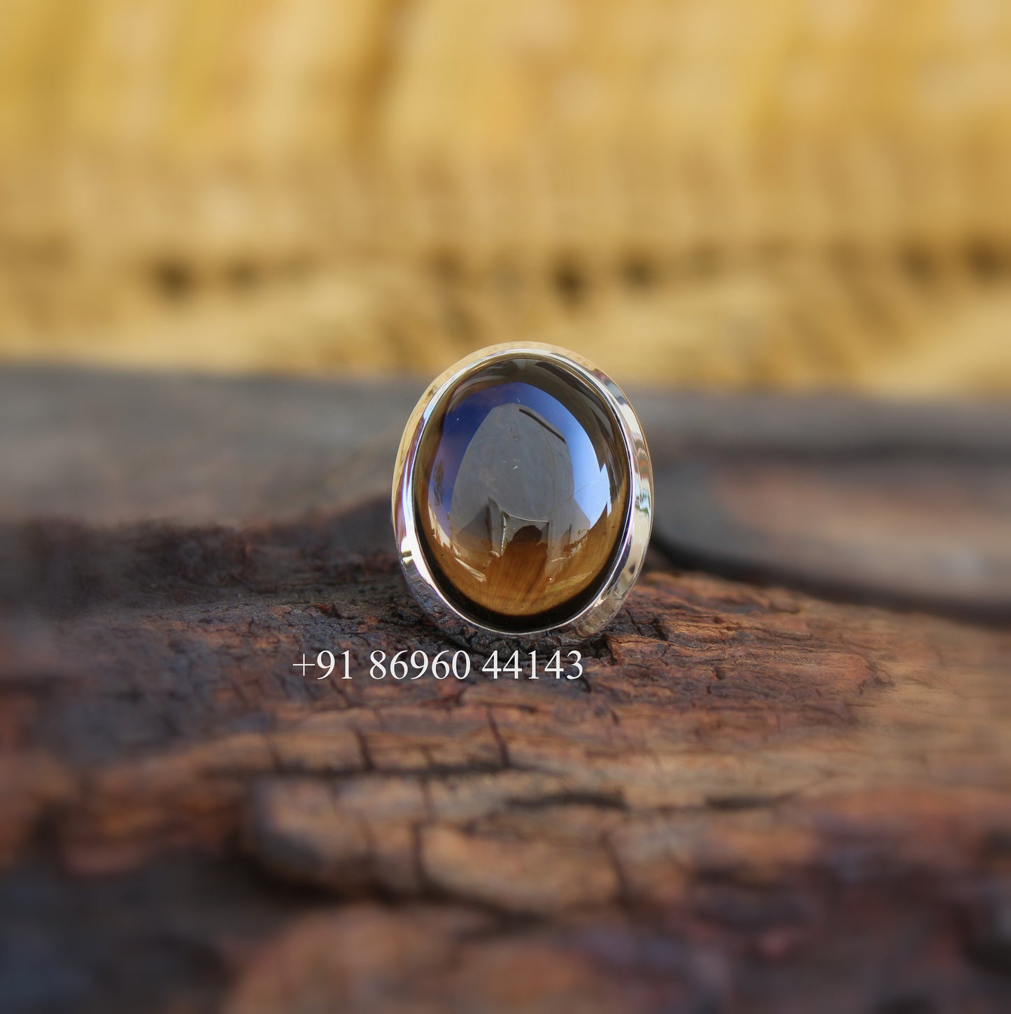 Smoky Quartz Unisex Ring