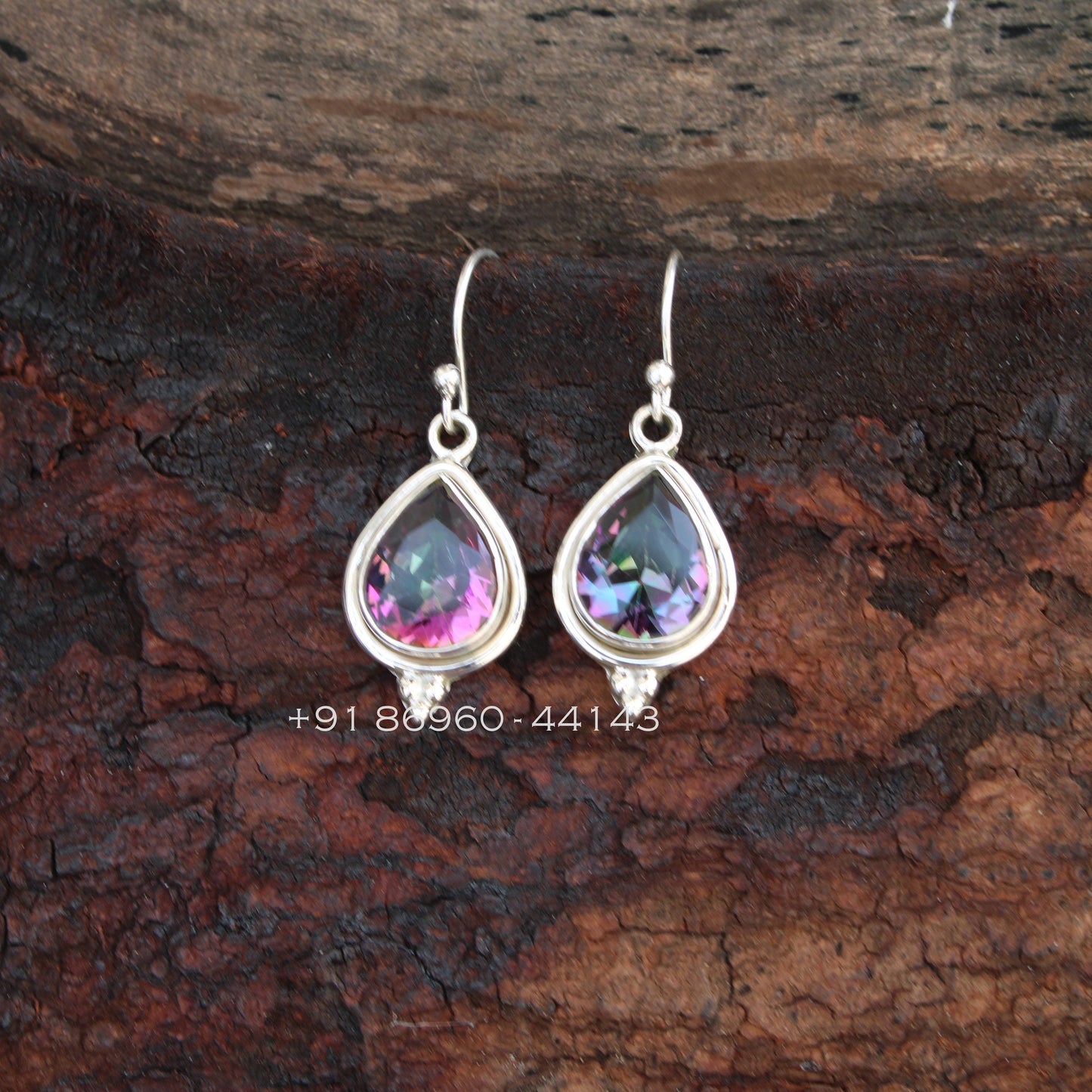 Mystic Topaz Teardrop Earrings