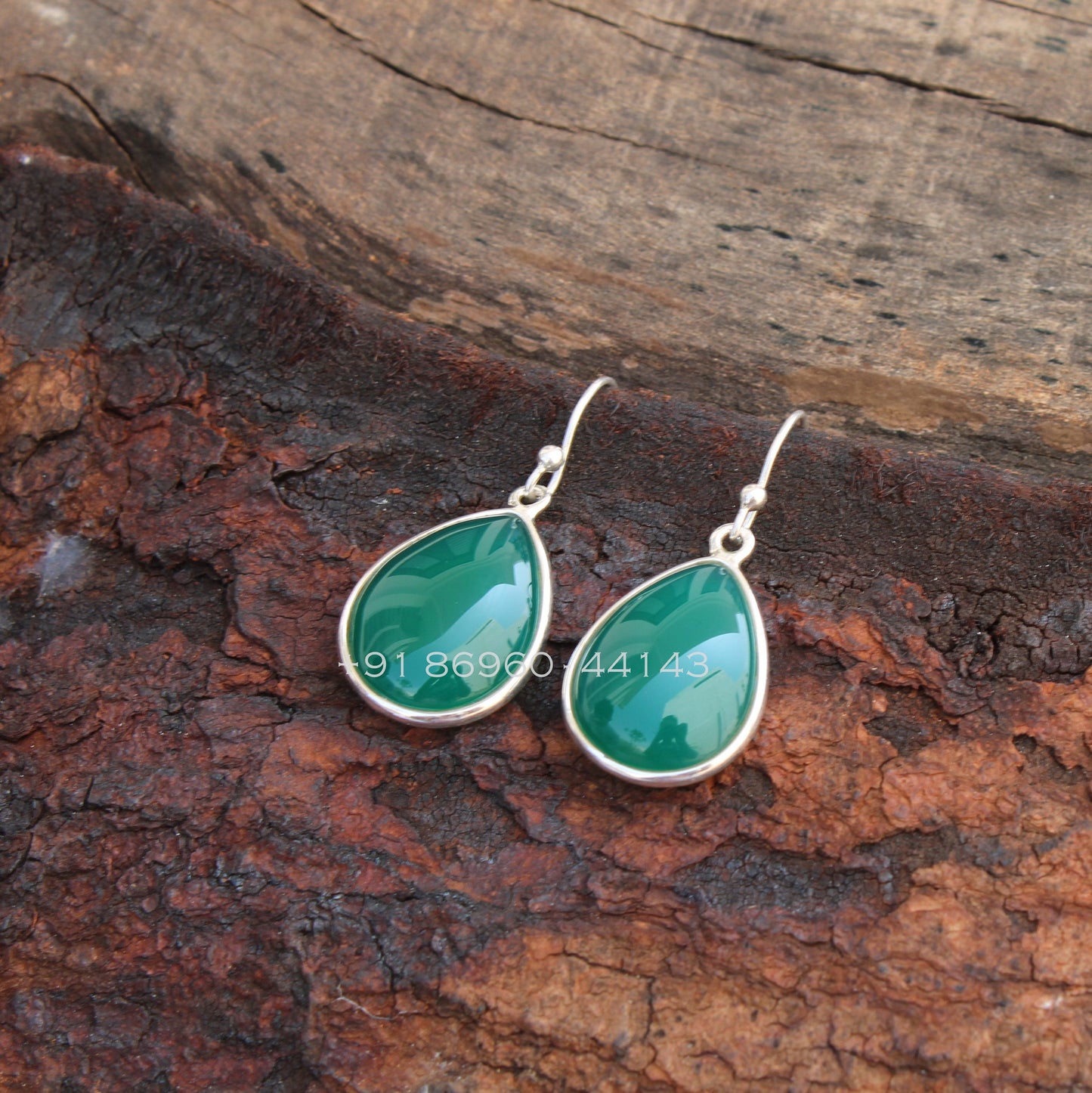 Green Onyx Earrings