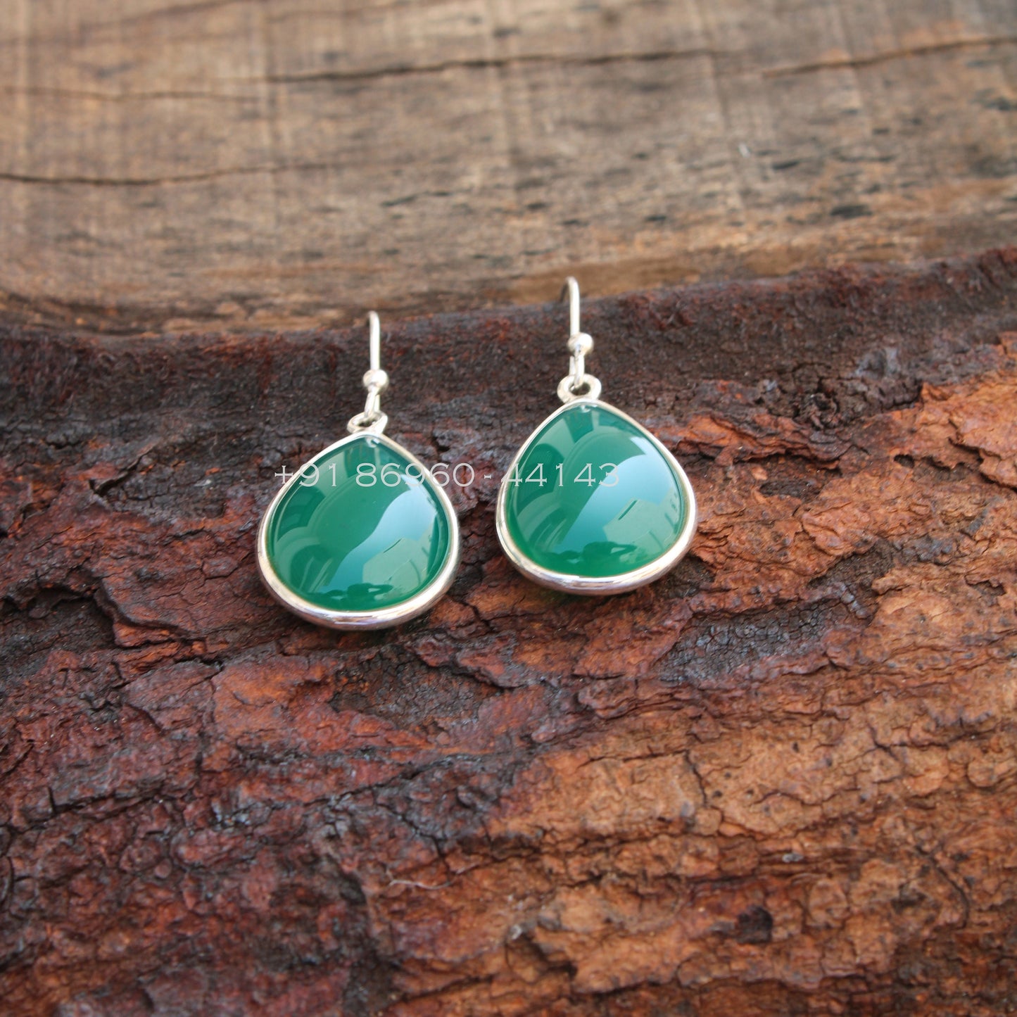 Green Onyx Earrings
