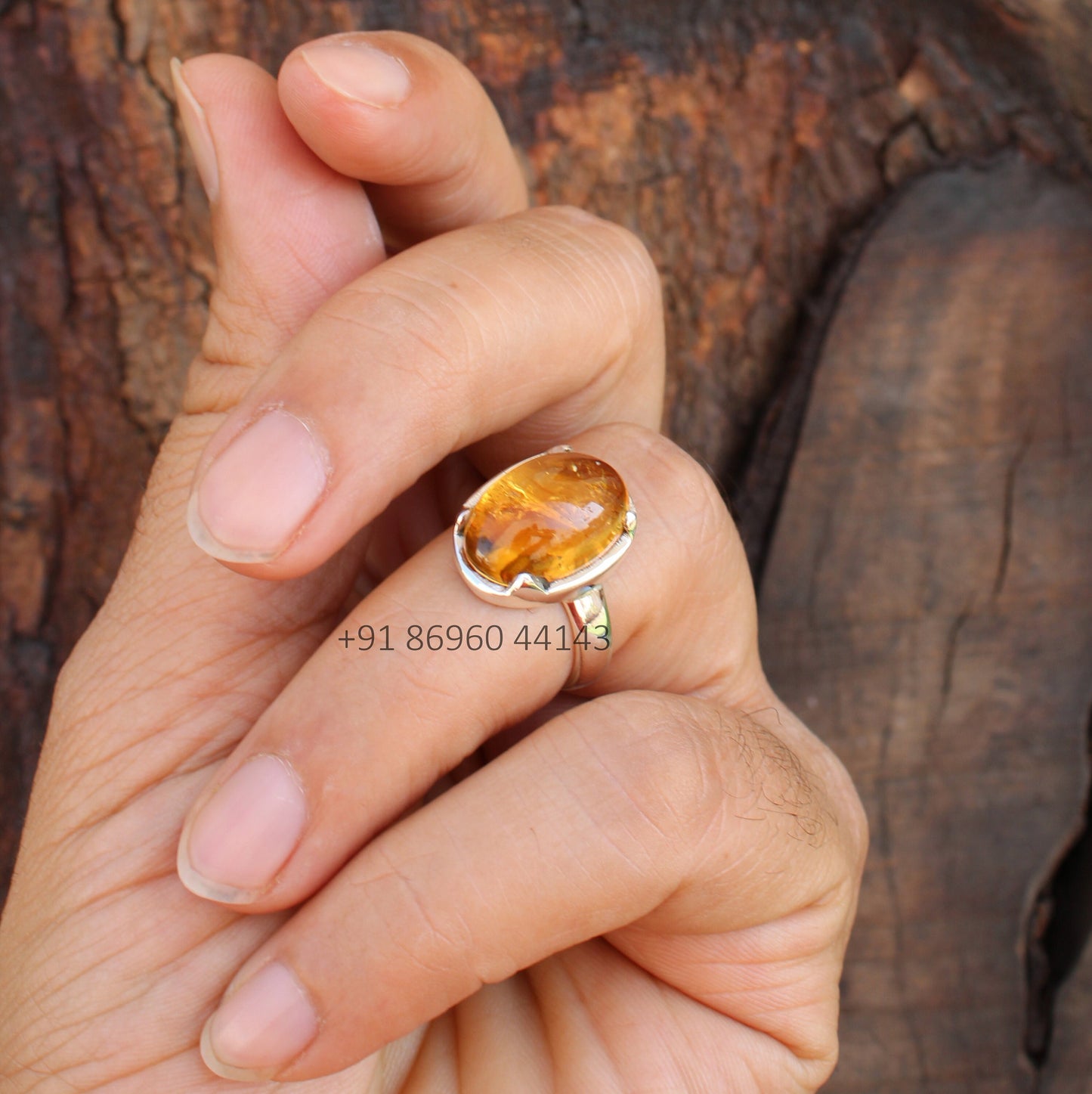 Citrine Oval Ring
