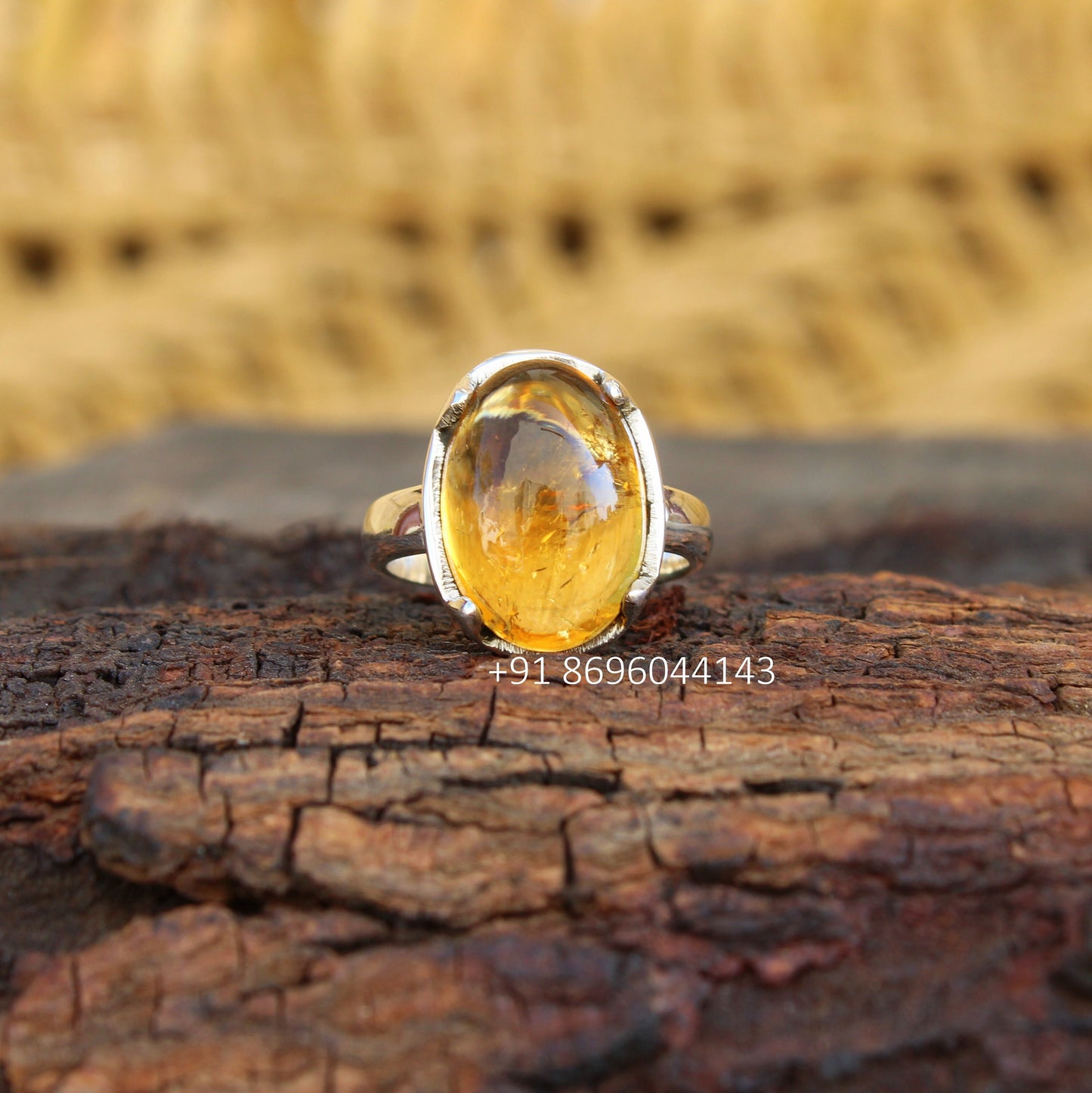 Citrine Oval Ring