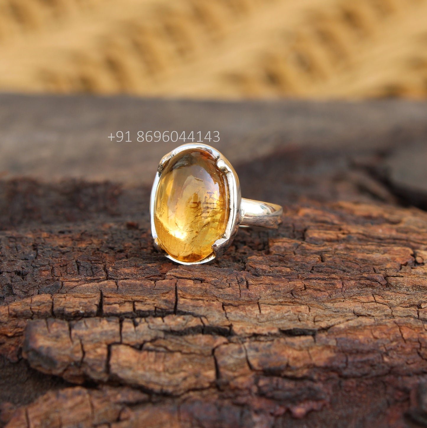 Citrine Oval Ring