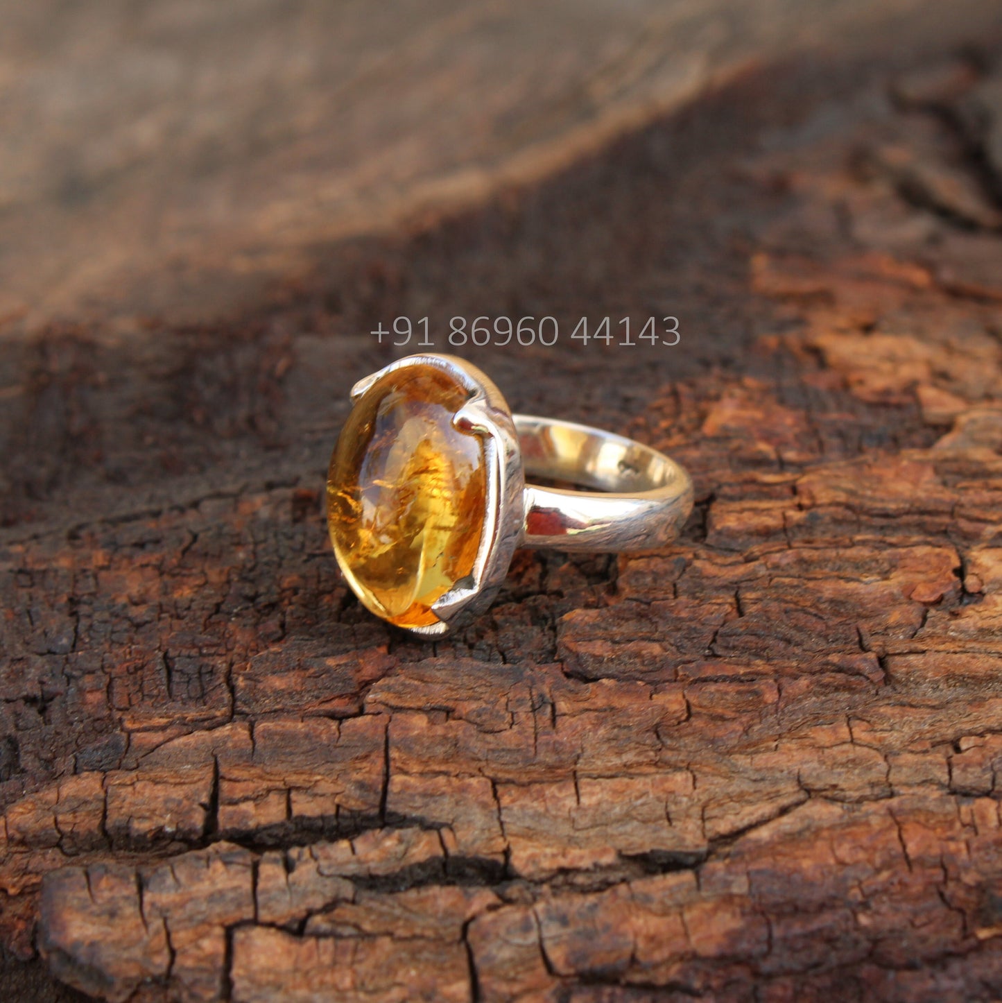 Citrine Oval Ring