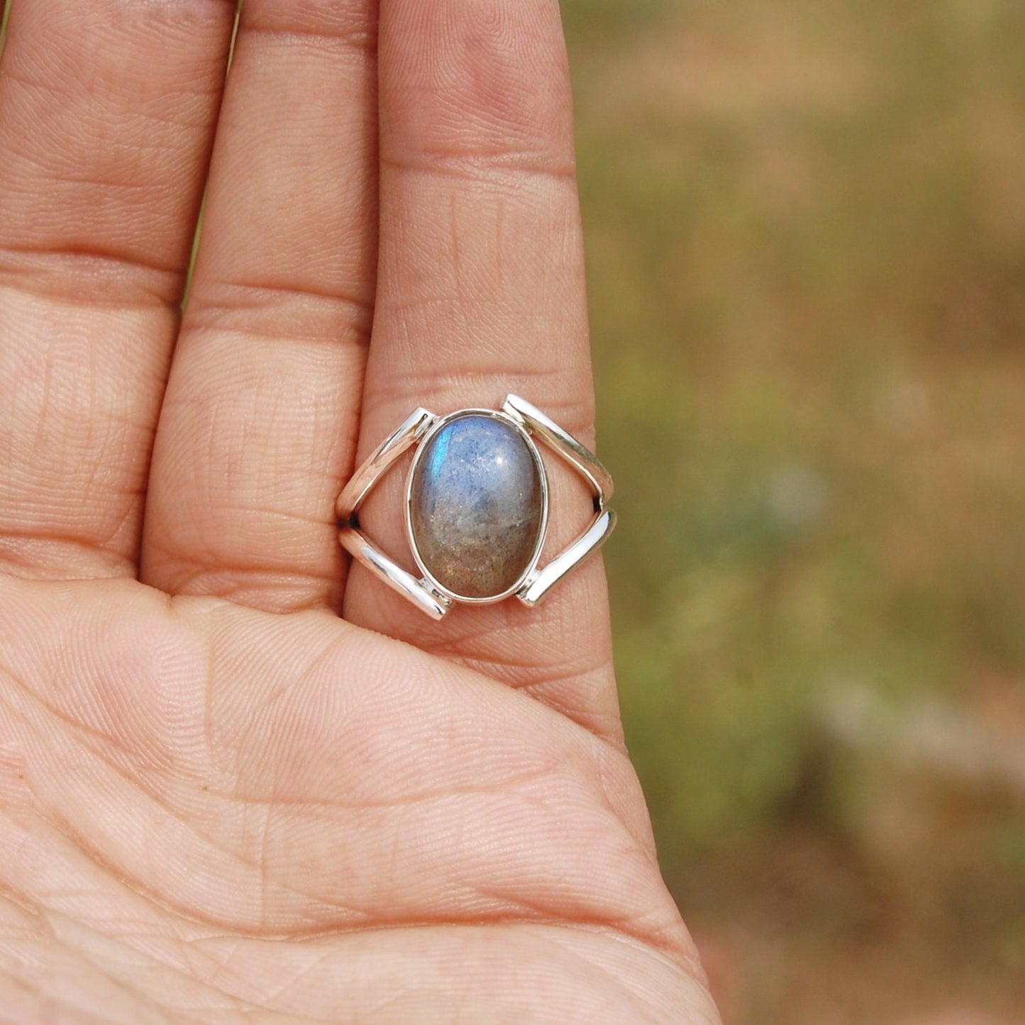 Blue Labradorite Ring