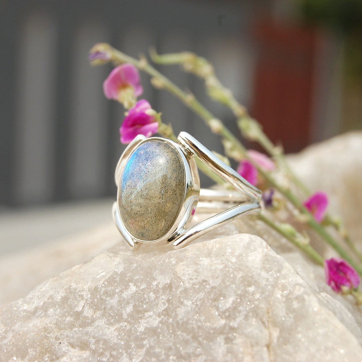 Blue Labradorite Ring