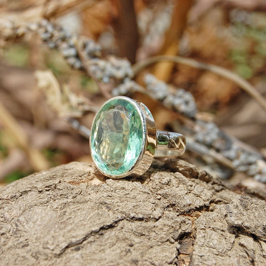 Green Fluorite Ring