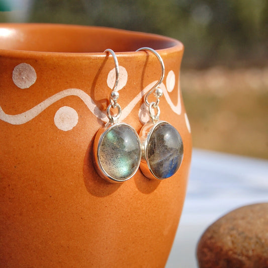 Blue Labradorite Earrings