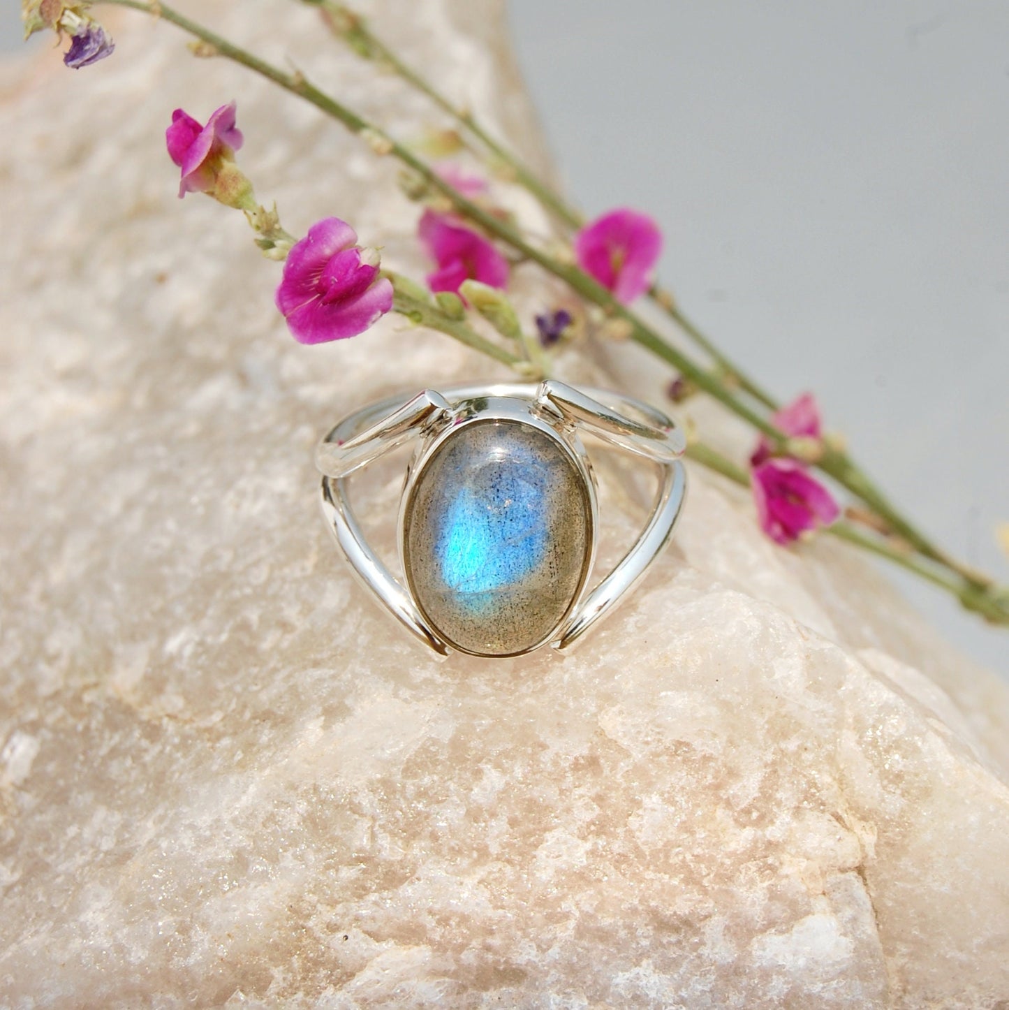 Blue Labradorite Ring