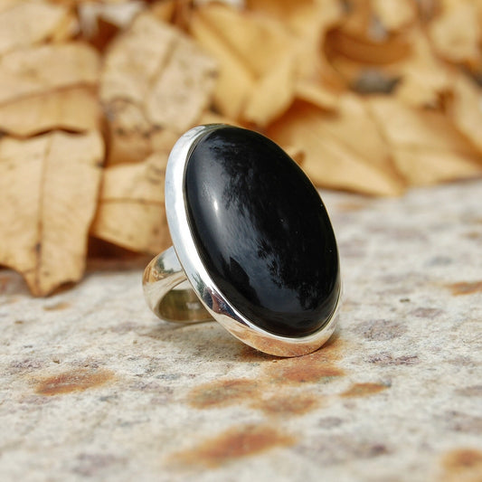 Black Onyx Statement Ring