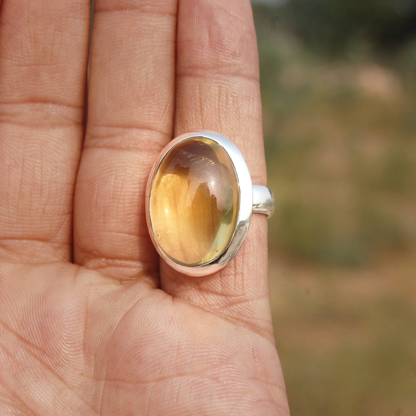 Lemon Quartz Ring