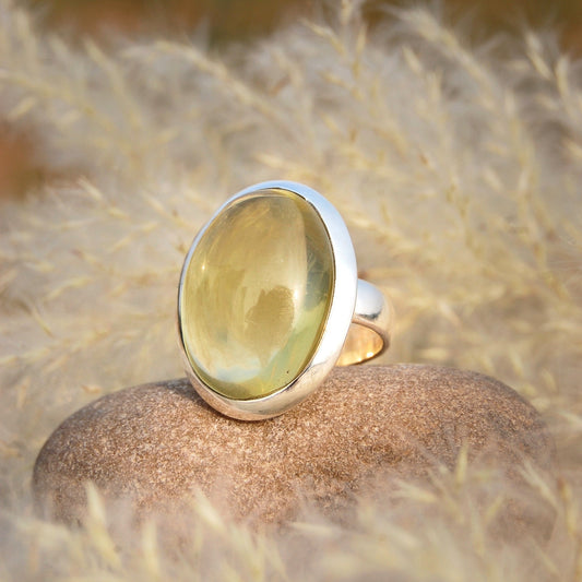Lemon Quartz Ring