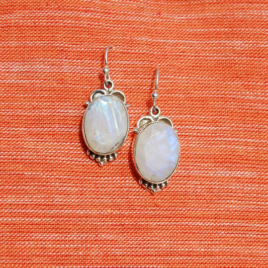 Rainbow Moonstone Earrings