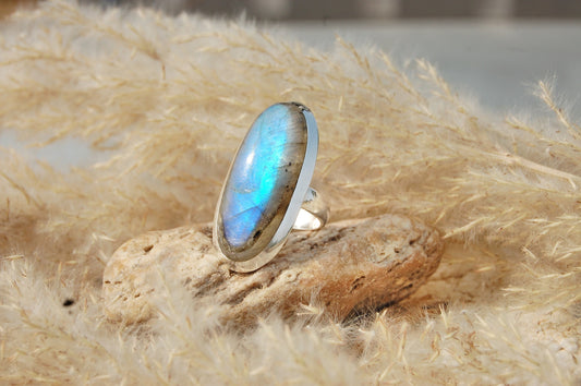 Labradorite Statement Ring