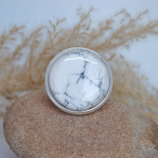Howlite Statement Ring