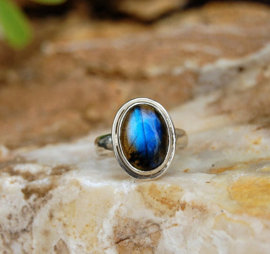 Blue Labradorite Ring