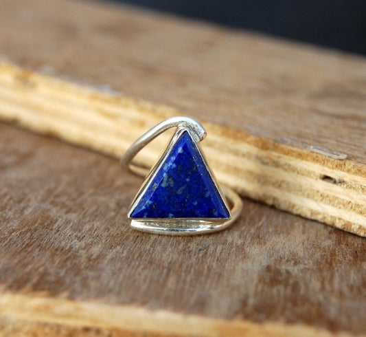 Lapis Lazuli Cocktail Ring