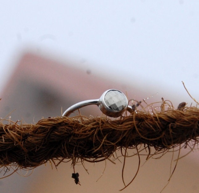 Pyrite Silver Ring