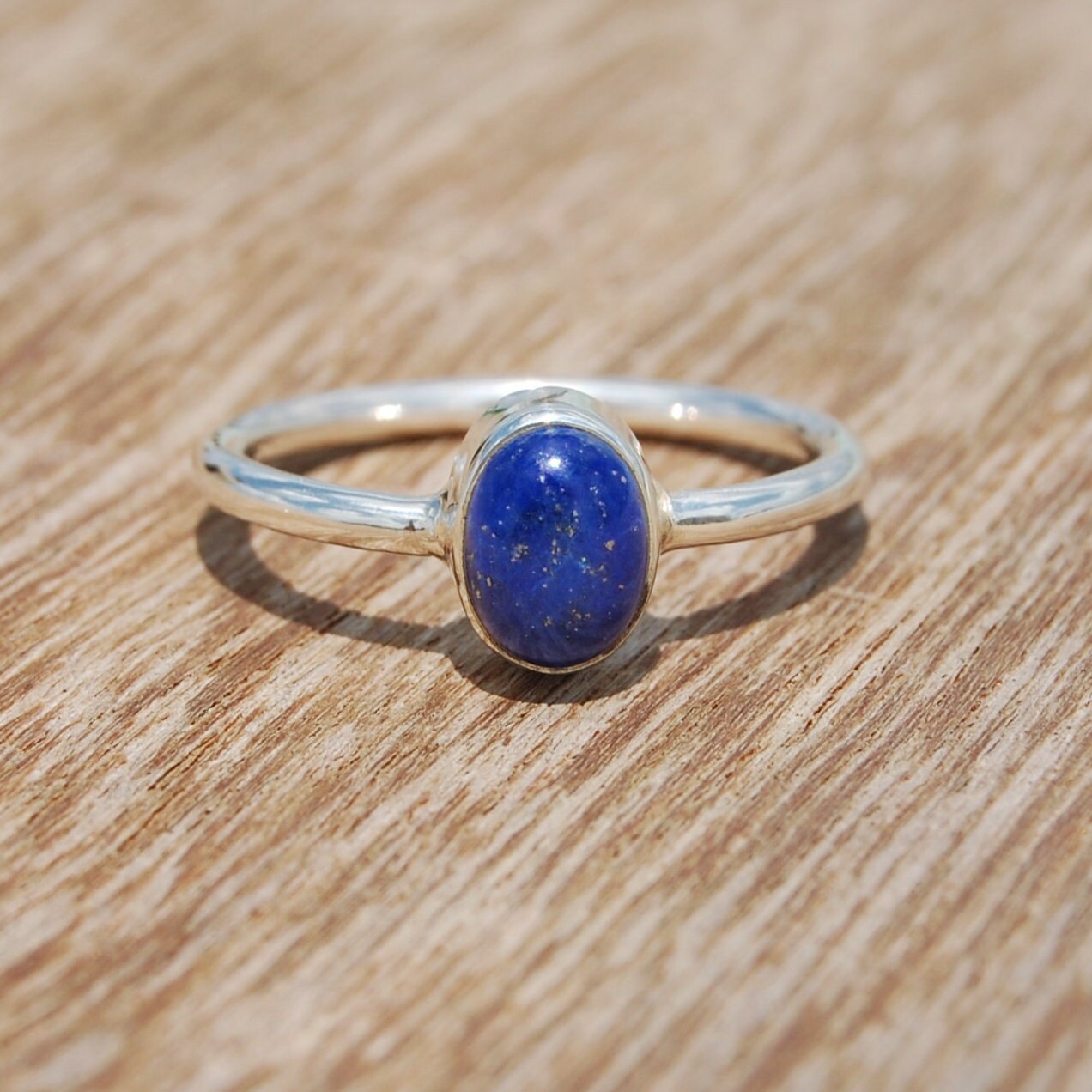 Lapis Lazuli Dainty Ring