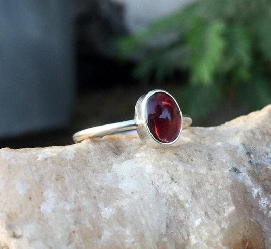 Red Garnet Ring