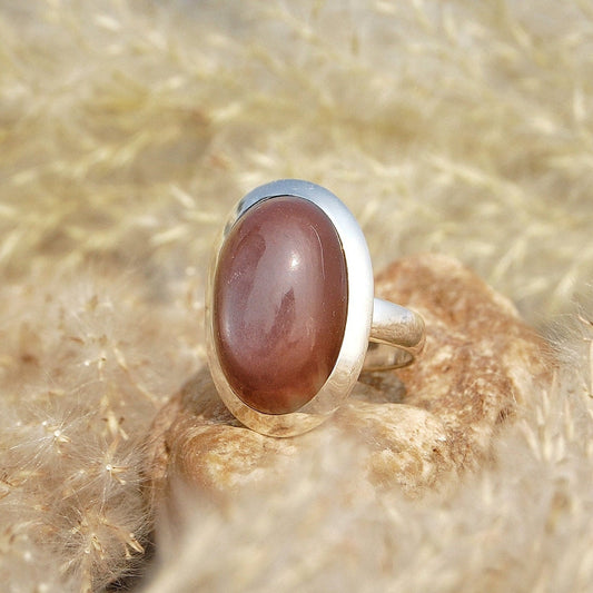 Grey Moonstone Ring