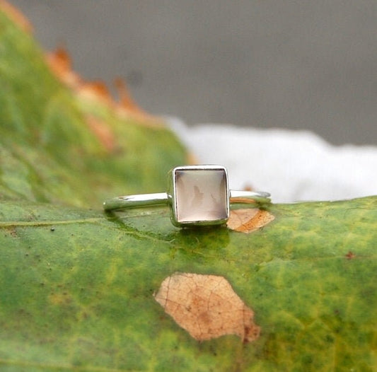 Pretty Pink Chalcedony Ring
