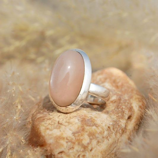 Grey Moonstone Ring