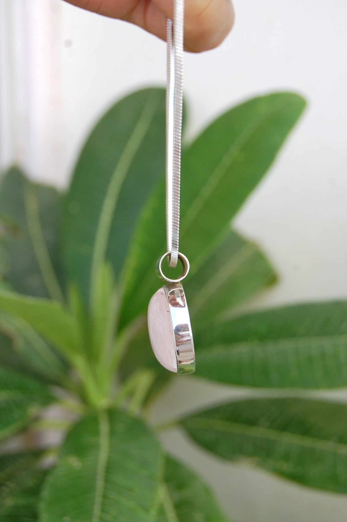 Rose Quartz Statement Pendant