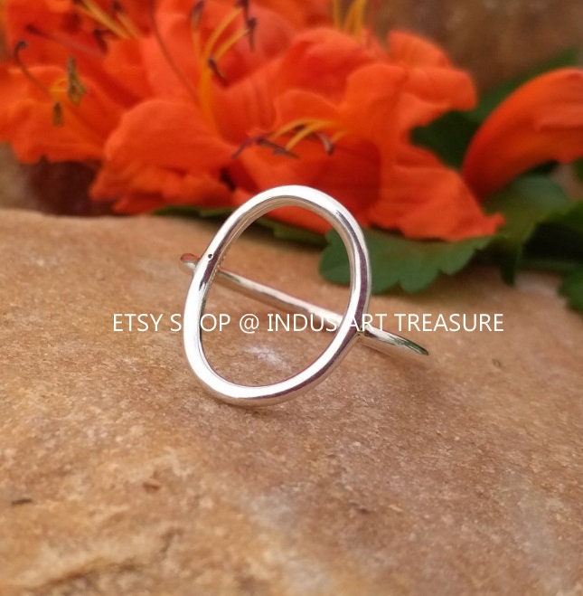 Silver Oval Blank Ring