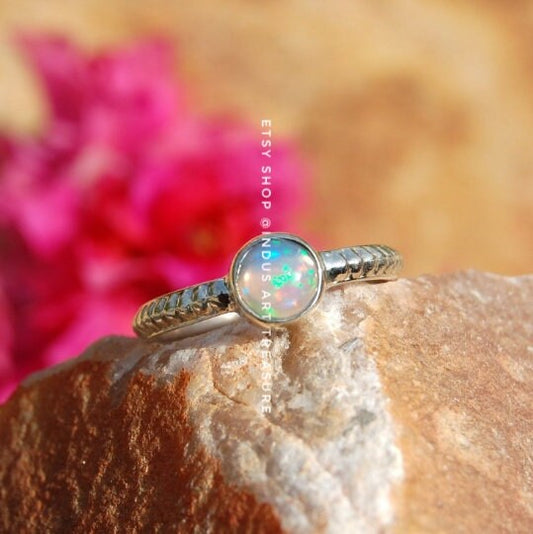 Opal Dainty Ring