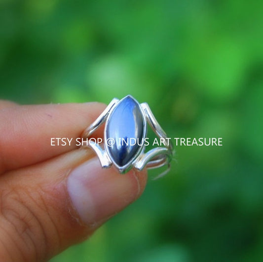 Hematite Marquise Ring