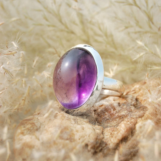 Purple Amethyst Dedicated Ring