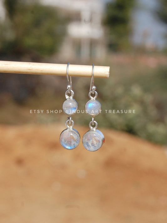 Moonstone Dangle Earrings