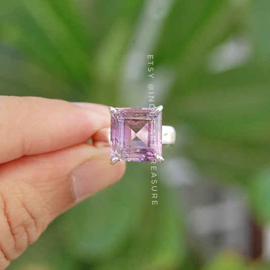 Purple Amethyst Dedicatd Statement Ring