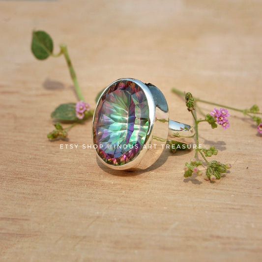 Mystic Topaz Statement Ring
