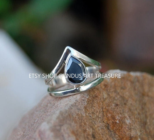 Hematite Crown Ring