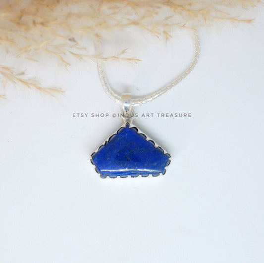 Lapis- Lazuli Statement Pendat